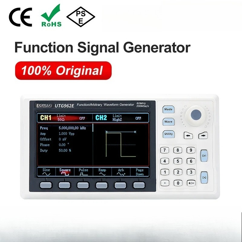 Dual Channel Arbitrary Waveform Function Generator 60Mhz - Function Signal Generator UTG932E UTG962E 30Mhz